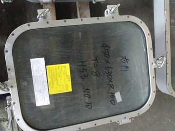 Θαλάσσιο χάλυβα ορθογώνιο παράθυρο τροχόσπιτος με θραυσμένο γυαλί